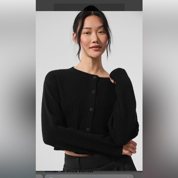 Alo Black Women's Sweater - Picture 1 of 5
